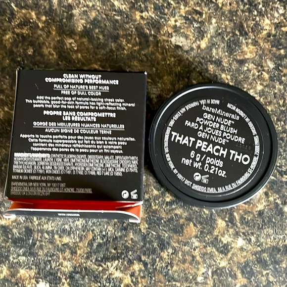 Bare minerals Gen Nude powder blush in shade “That Peach Tho” NIB - Picture 3 of 3